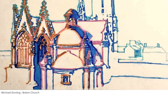 53rd annual art exhibition poster that features artwork by michael durning with the dates and times - 9 august to 18 september 2025 auld kirk museum cowgate kirkintilloch g66 1hn 0141 777 3013 opening times tuesday - saturday 10am - 1pm and 2pm - 5pm